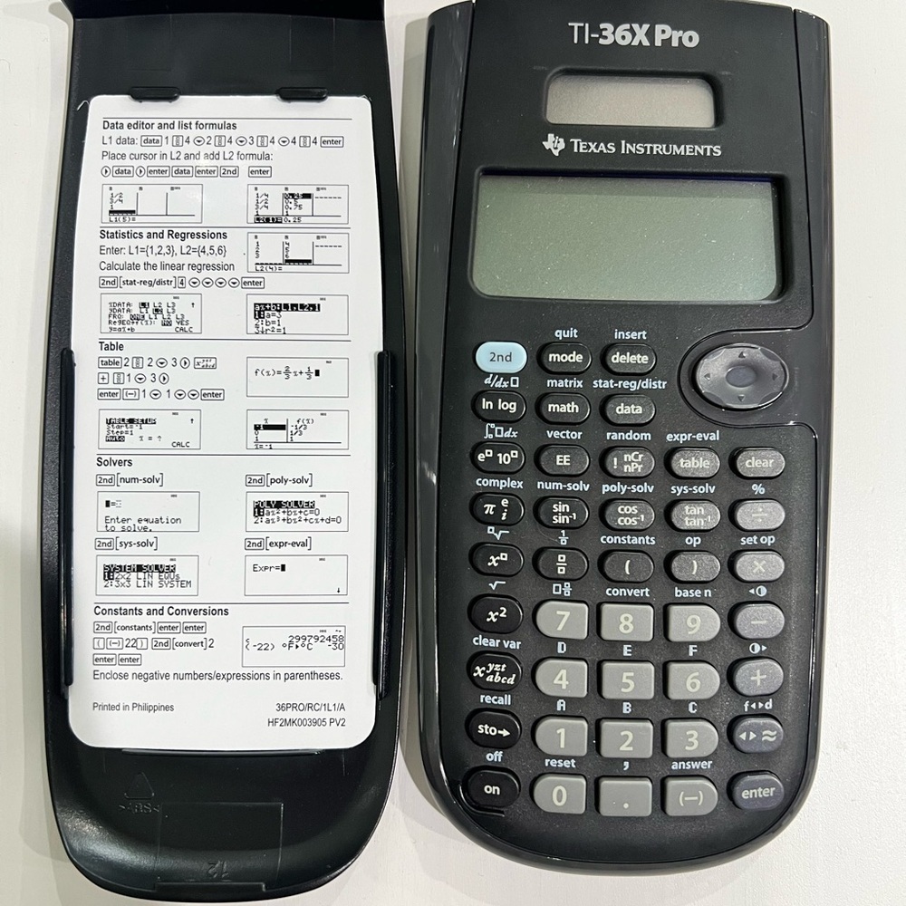 Texas Instruments TI-36X Pro Black Calculator